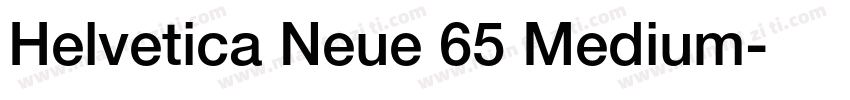 Helvetica Neue 65 Medium字体转换